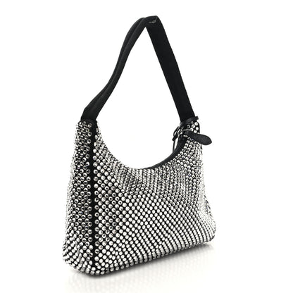 Prada Satin Crystal Mini Re-Edition 2000 Bag Cristal 3 of 9