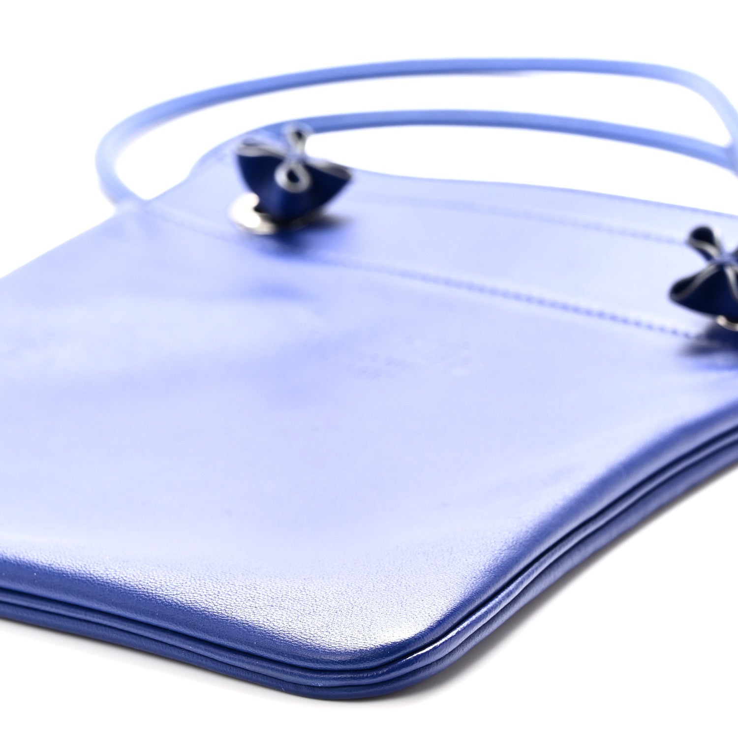 Hermes Milo Lambskin Swift Mini Aline Bleu Electrique 10 of 10
