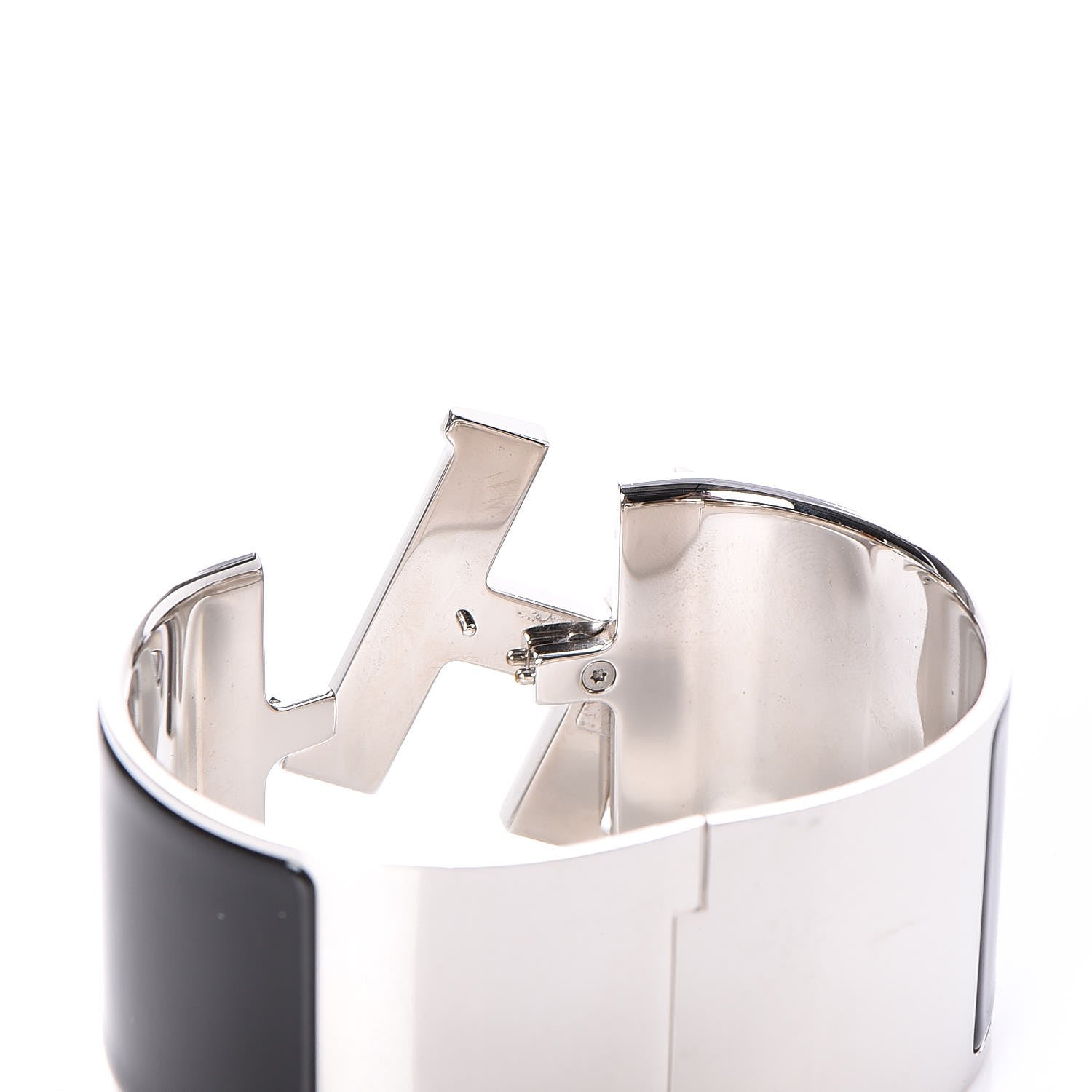 Hermes Enamel Extra Wide Clic Clac H Bracelet GM Black 4 of 6