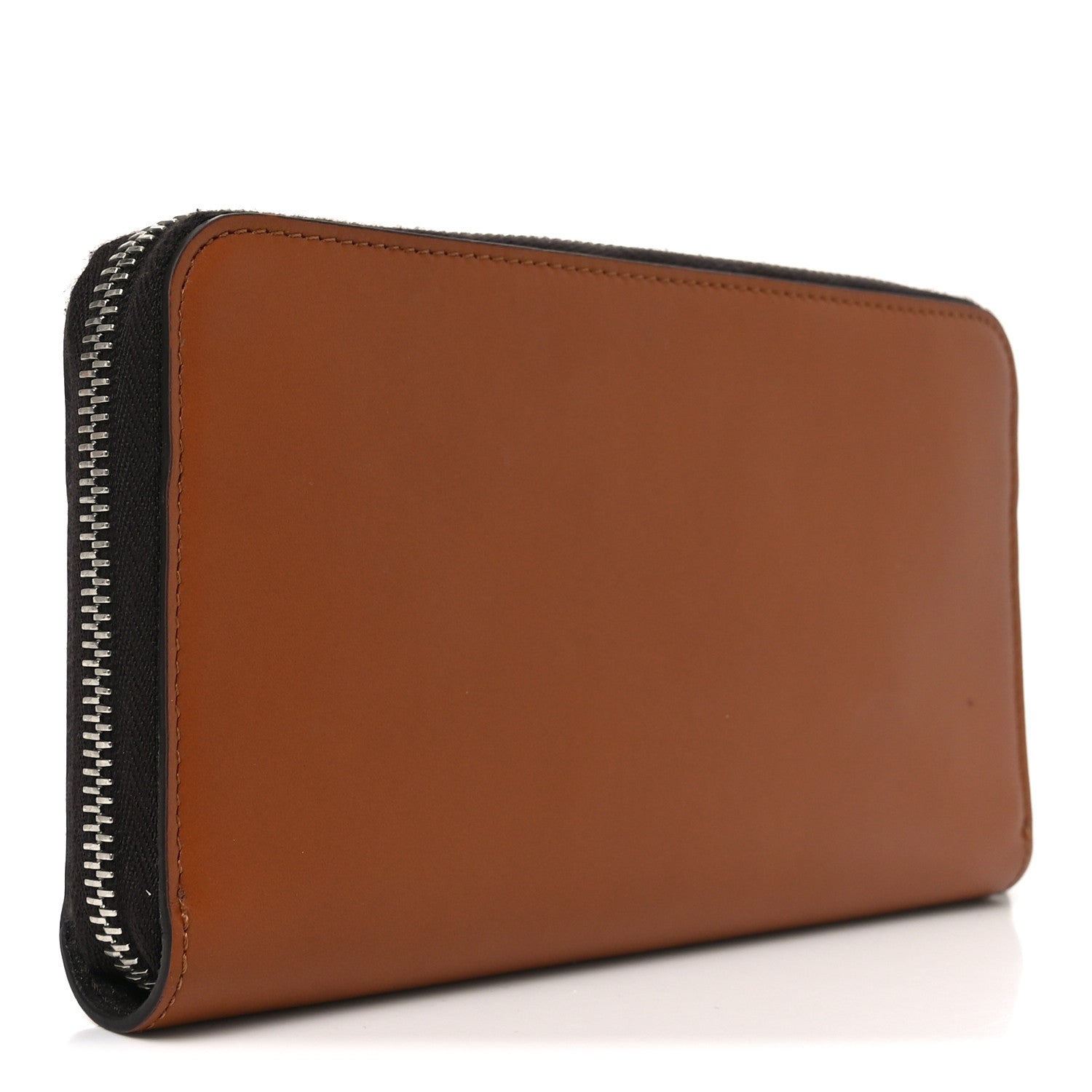 Fendi Vitello King Tamponato Logo Embossed Zip Around Wallet Cuoio 3 of 7