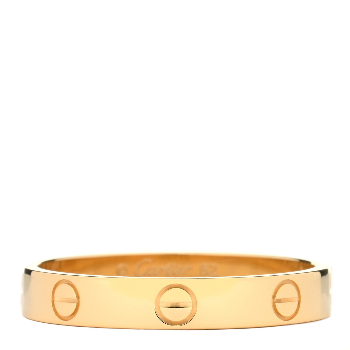 18K Yellow Gold 3.5mm LOVE Wedding Band Ring 62 10