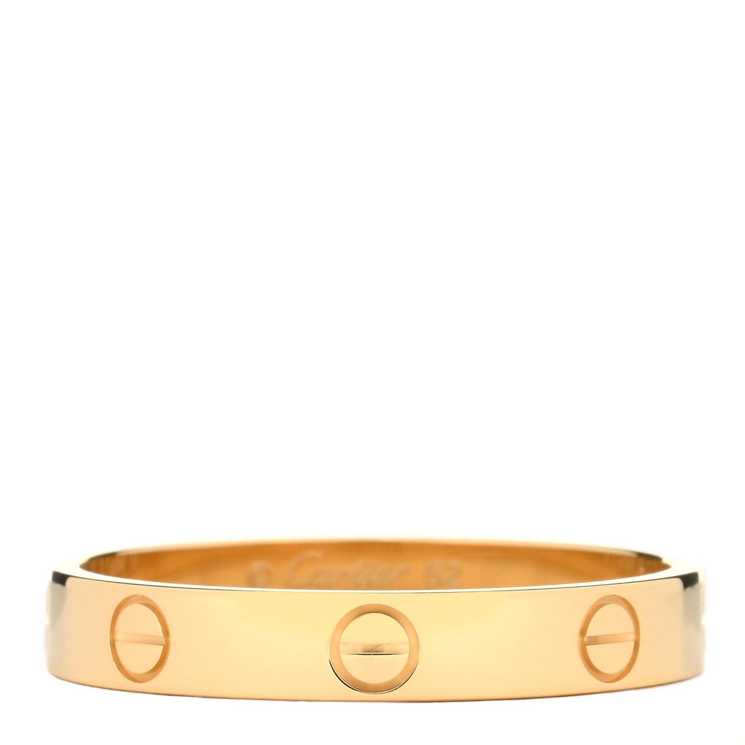 Cartier 18K Yellow Gold 3.5mm LOVE Wedding Band Ring 62 10 1 of 3