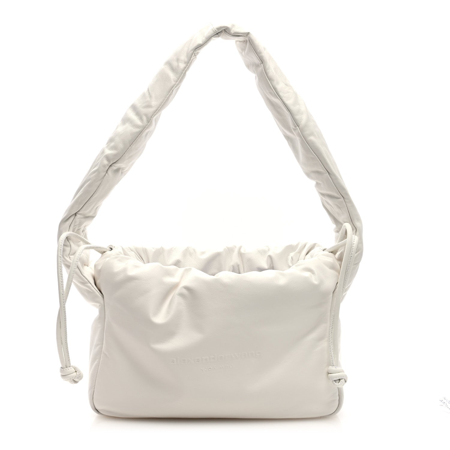 Alexander Wang Lambskin Small Ryan Puffer Bag White 1 of 9