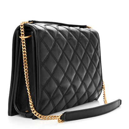 Saint Laurent Lambskin Quilted Small Becky Chain Bag Black 3 of 11