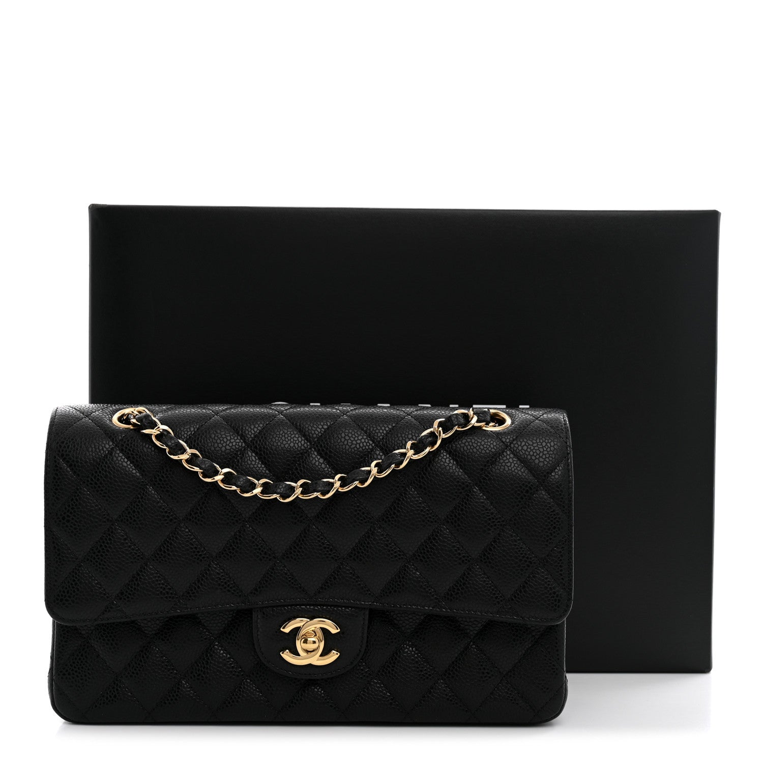 Chanel Caviar Quilted Medium Double Flap Black 11 of 11