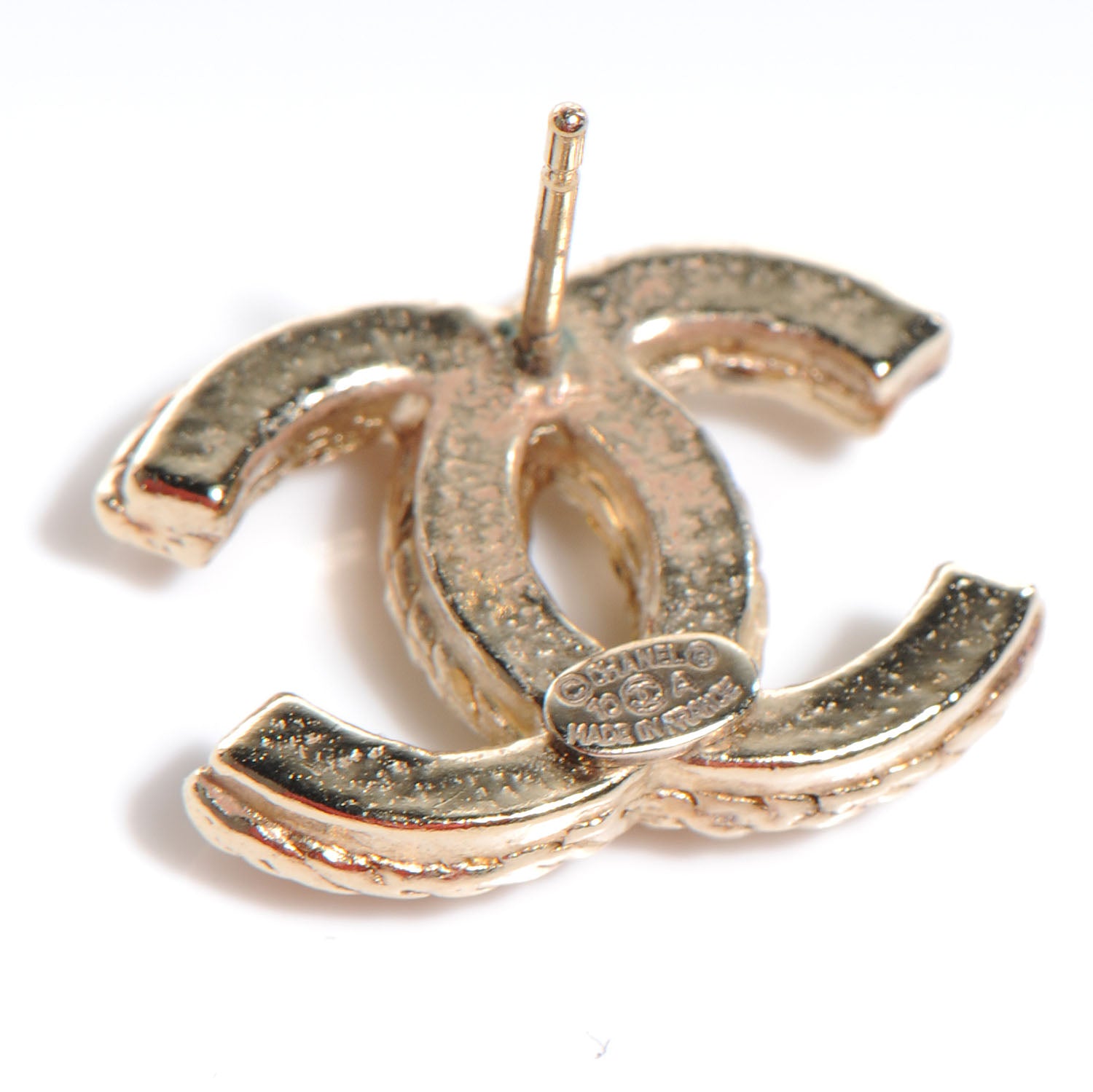 Chanel Gold CC Logo Earrings Gold 4 of 5