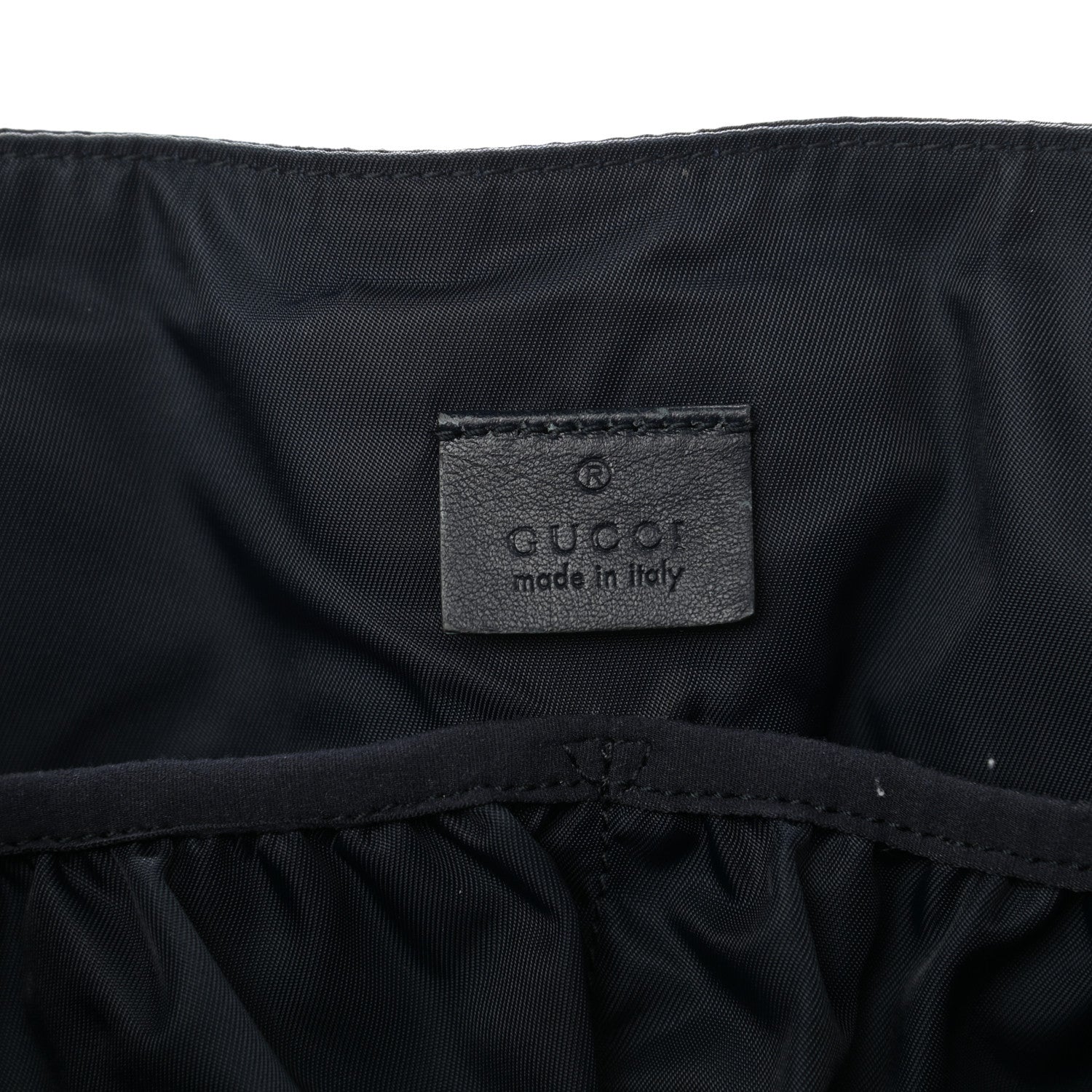 Gucci Nylon Monogram Messenger Diaper Bag Navy 6 of 12