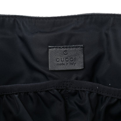 Gucci Nylon Monogram Messenger Diaper Bag Navy 6 of 12