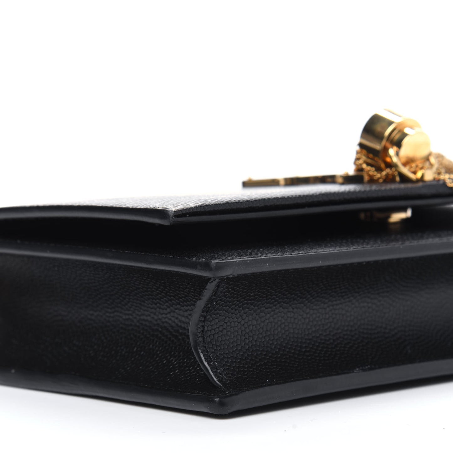 Grain De Poudre Classic Monogram Kate Tassel Chain Wallet Black