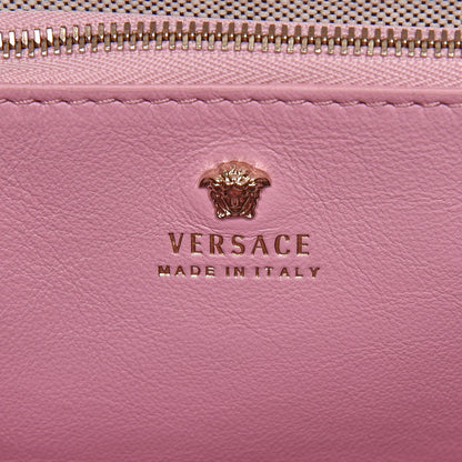 Versace Calfskin Embroidered Medium Baroque Palazzo Empire Bag Pink 9 of 9