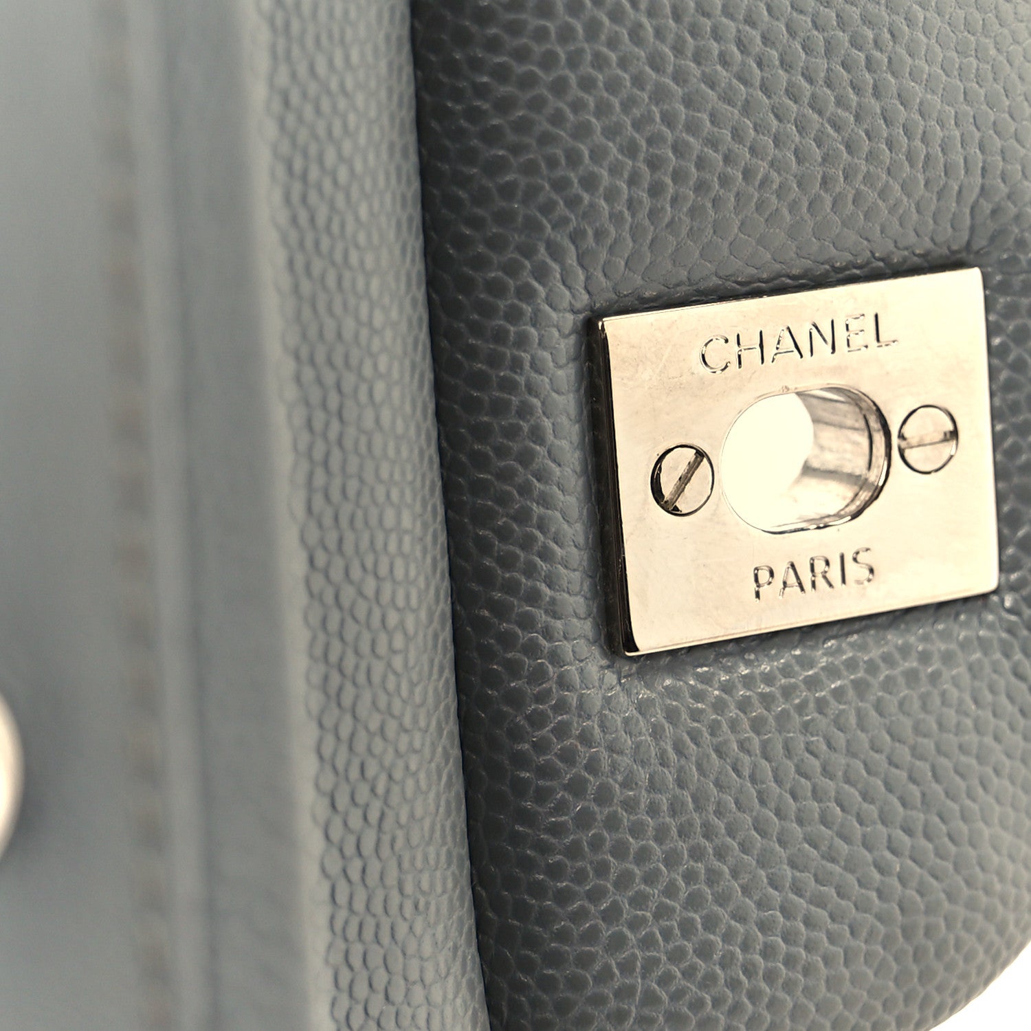 Chanel Caviar Quilted Jumbo Double Flap Grey 7 of 11