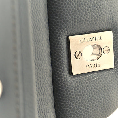 Chanel Caviar Quilted Jumbo Double Flap Grey 7 of 11