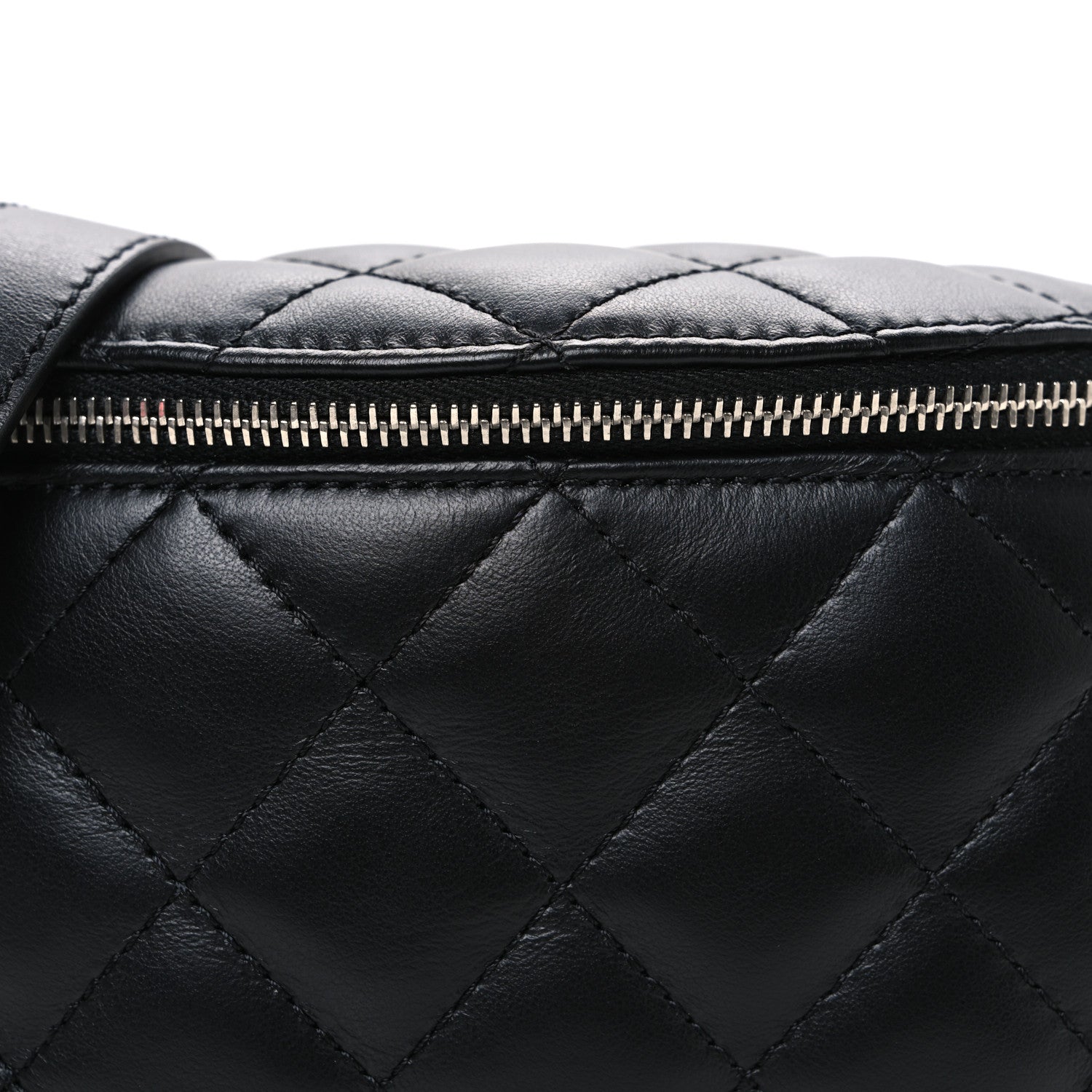Chanel Lambskin Quilted Waist Belt Bag Black 9 of 11