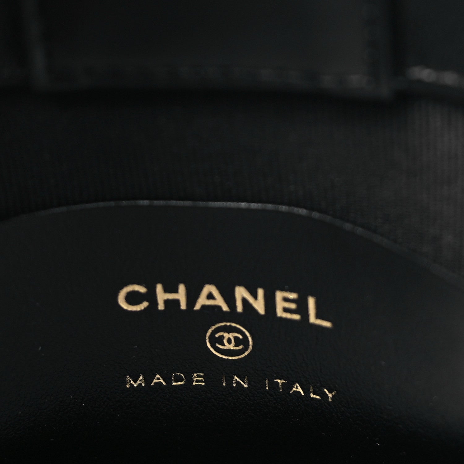 Chanel Shiny Caviar Quilted Bow Pouch Black 6 of 11