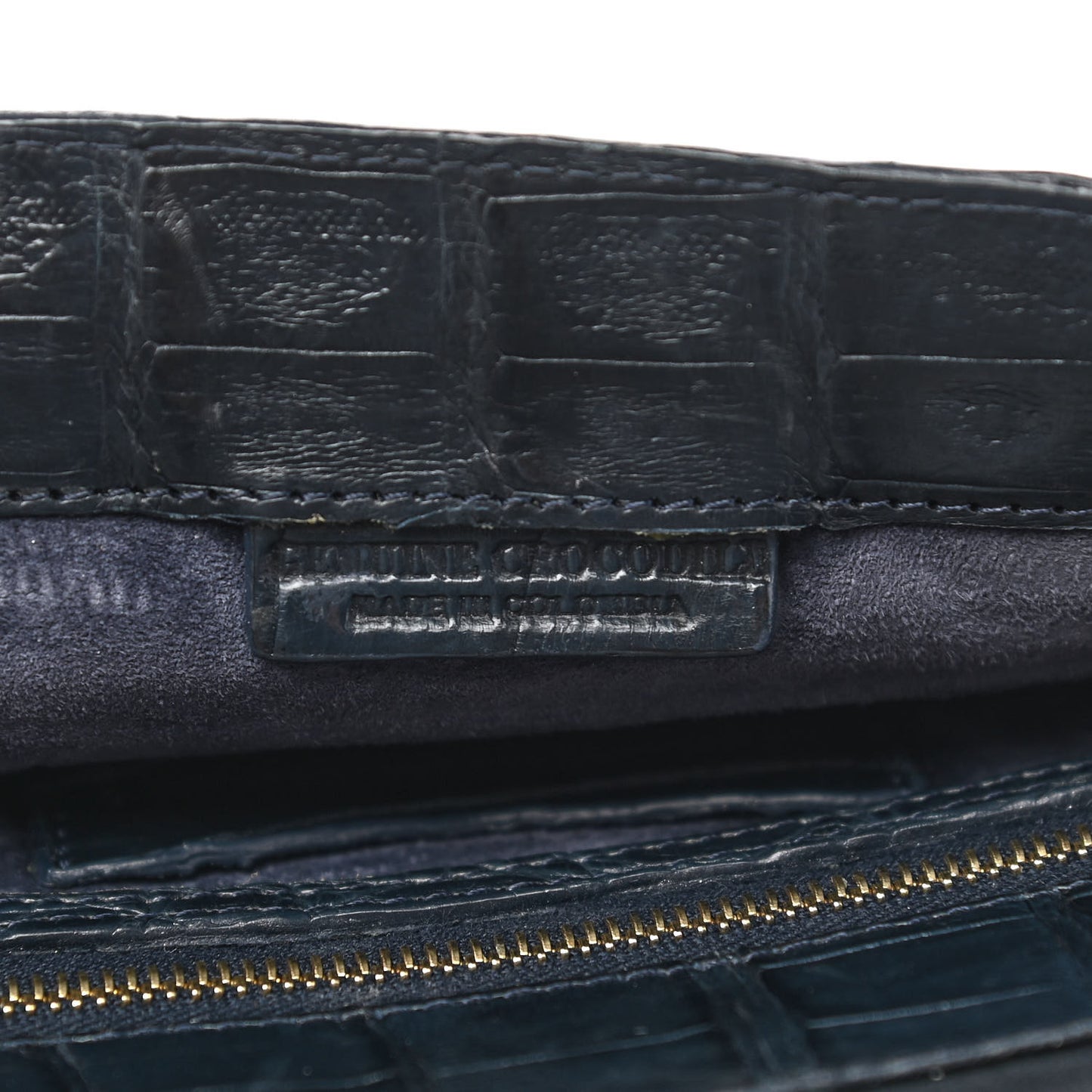 Crocodile Clutch Blue