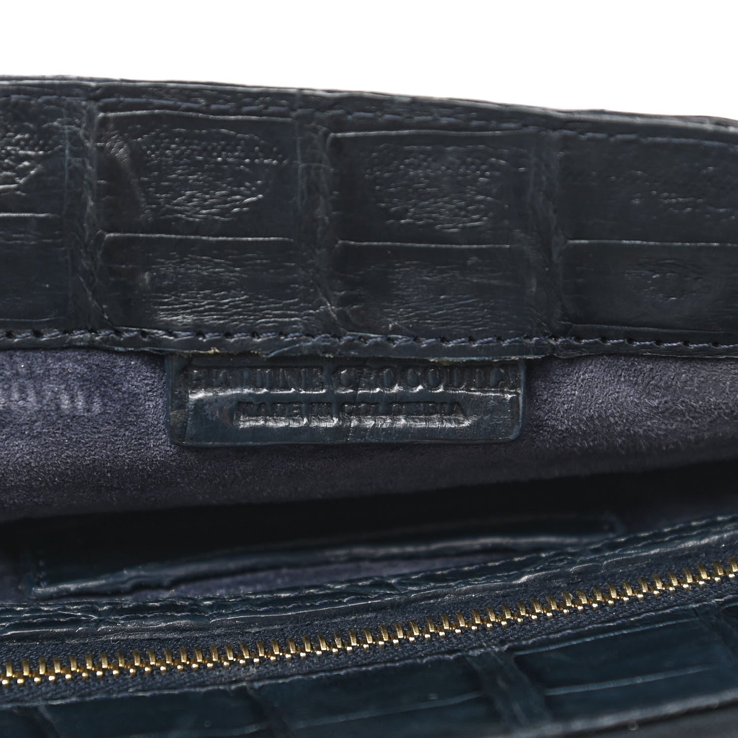 Nancy Gonzalez Crocodile Clutch Blue 7 of 9