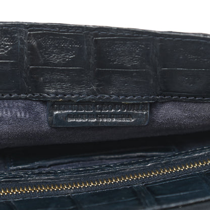 Nancy Gonzalez Crocodile Clutch Blue 7 of 9