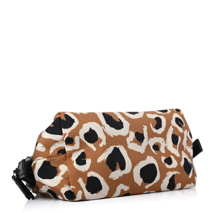 Gucci Canvas Leopard Print Cosmetic Pouch Tobacco 3 of 4