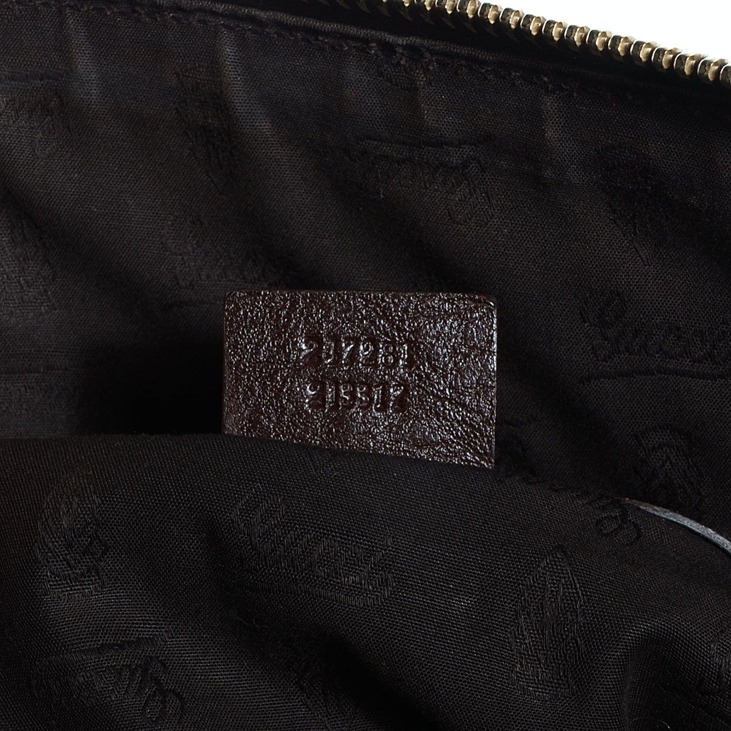 Monogram Medium Charm Top Handle Bag Brown
