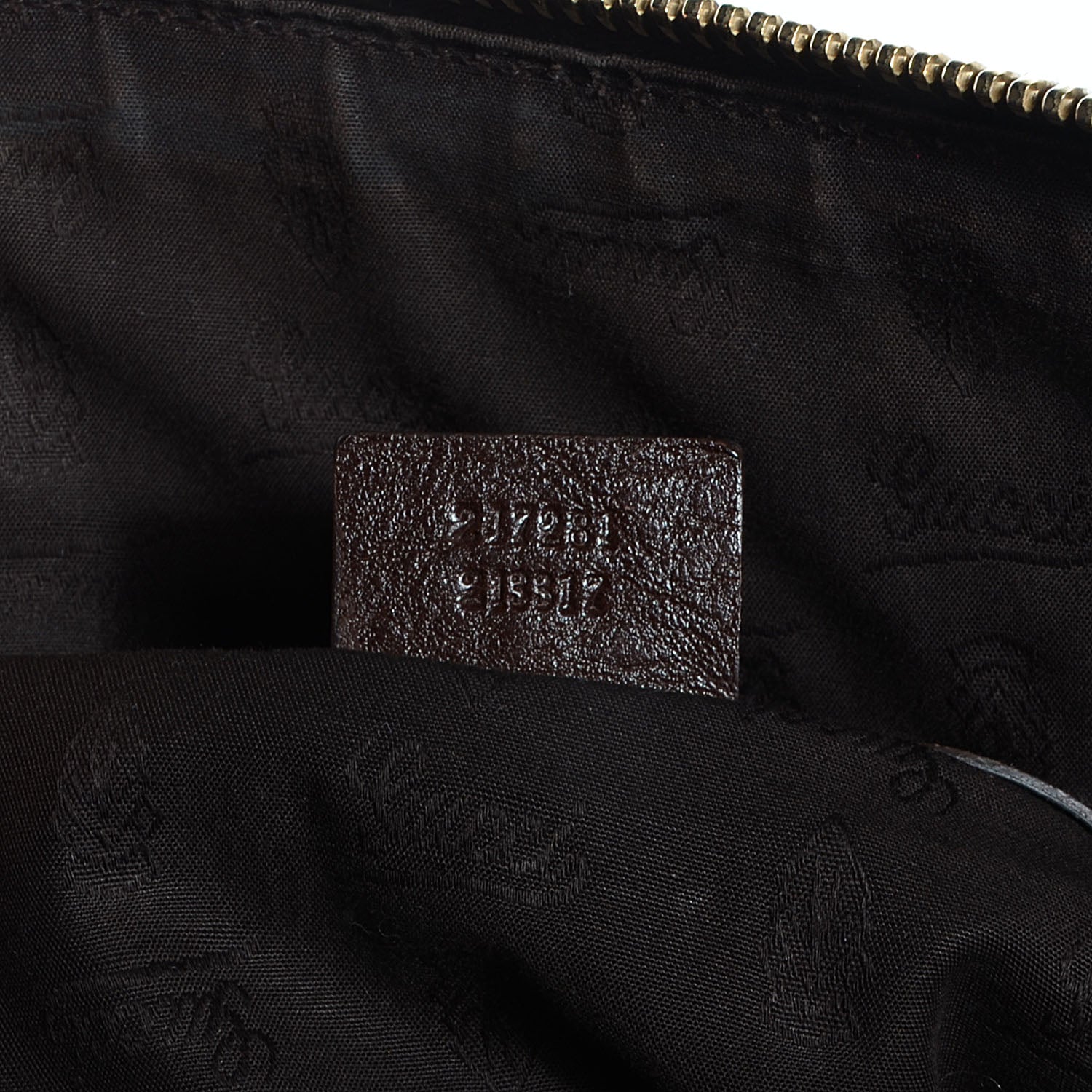 Gucci Monogram Medium Charm Top Handle Bag Brown 7 of 7
