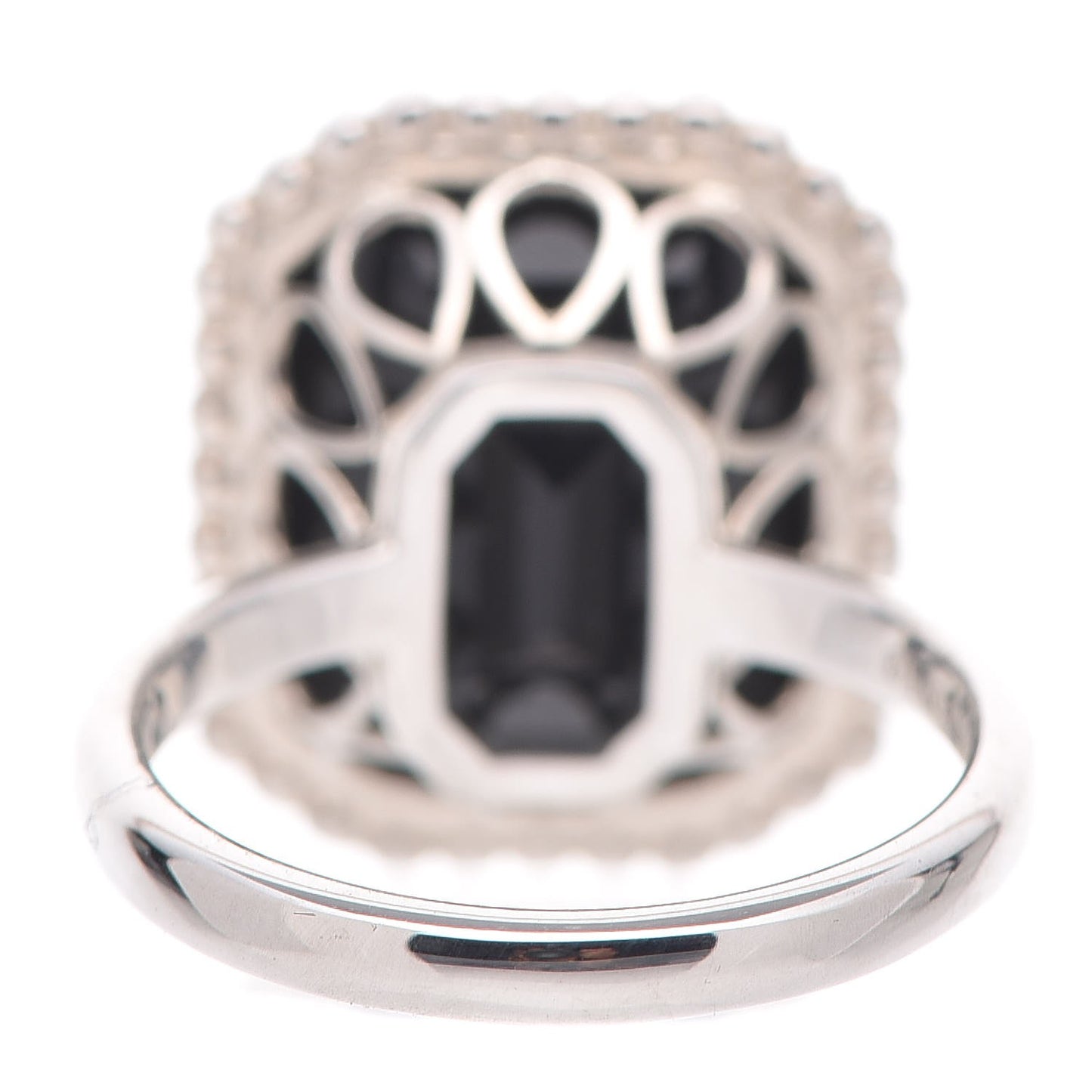 Sterling Silver Onyx Ziegfeld Ring 53 6.25