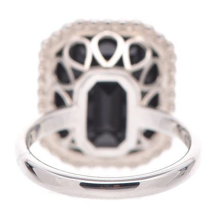 Tiffany Sterling Silver Onyx Ziegfeld Ring 53 6.25 3 of 6