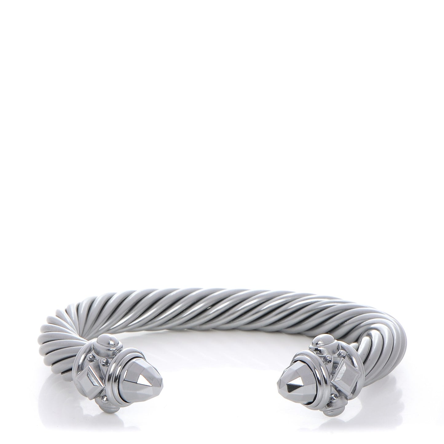 Aluminum 10mm Cable Bracelet Silver