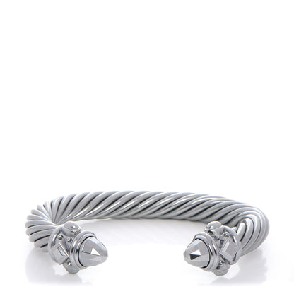 David Yurman Aluminum 10mm Cable Bracelet Silver 1 of 5