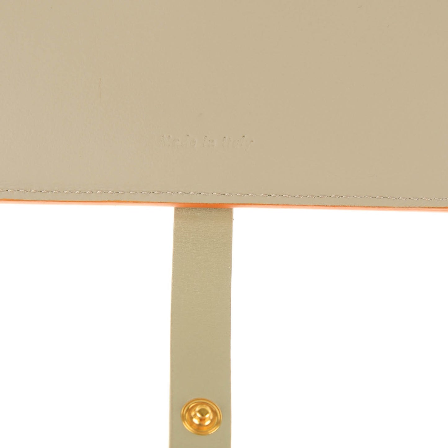 Shiny Calfskin Palmelato Large Multifunction Strap Wallet Tawny