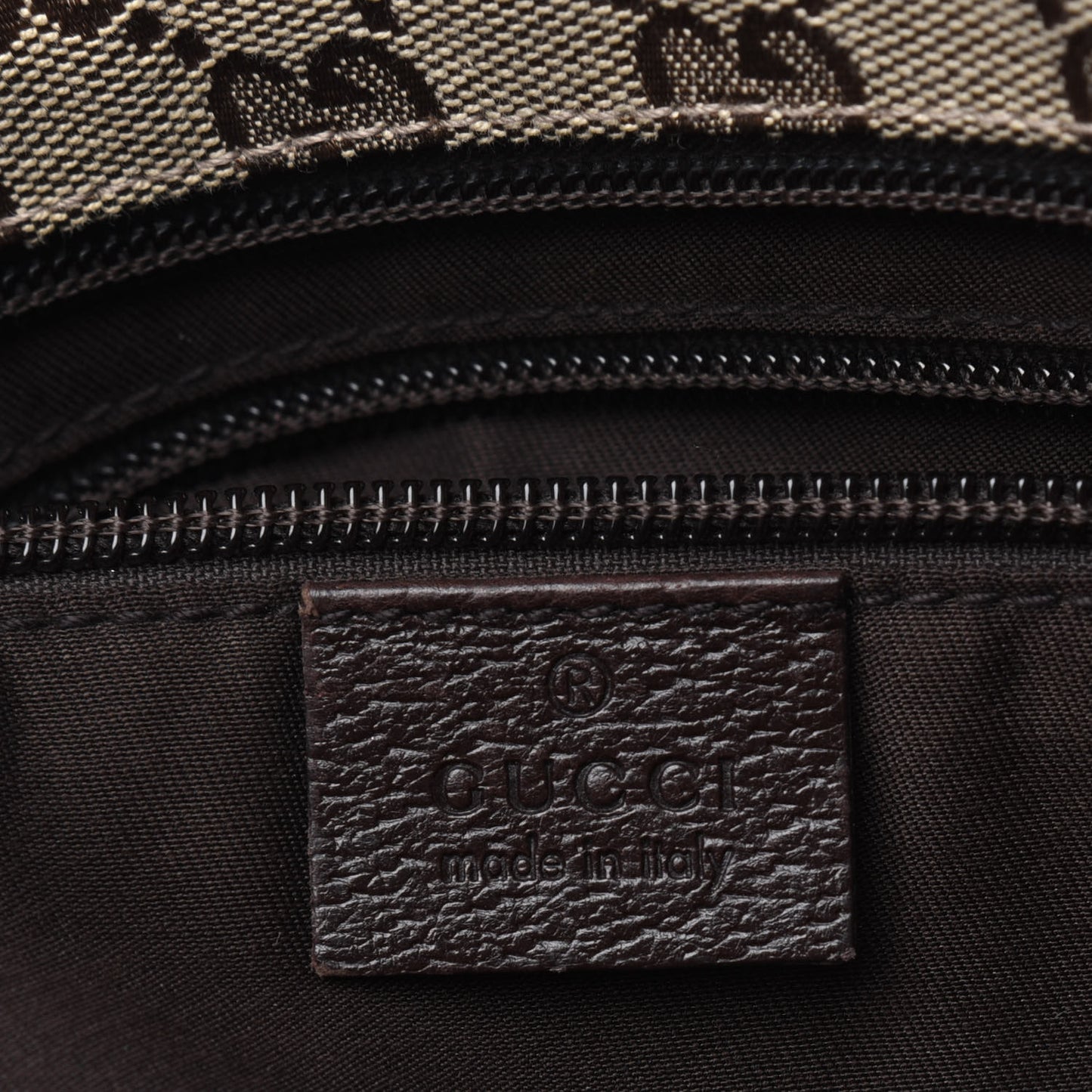 Monogram Web Small Flat Messenger Crossbody Dark Brown