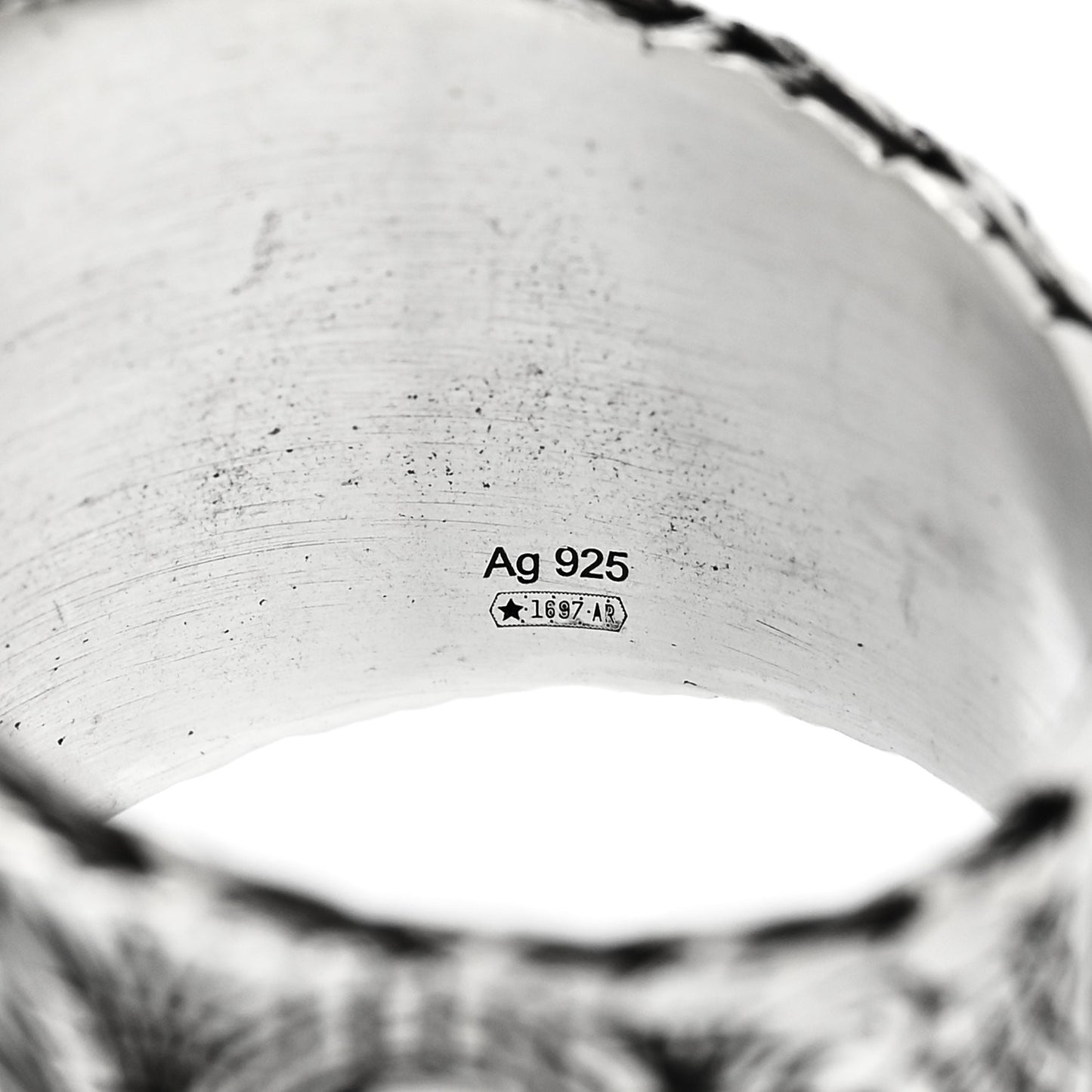 Sterling Silver Letter L Ring 60 9