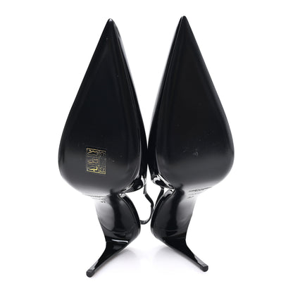Saint Laurent Vernice Grupy Kendall 90mm Slingback Pumps 37 Black 6 of 10