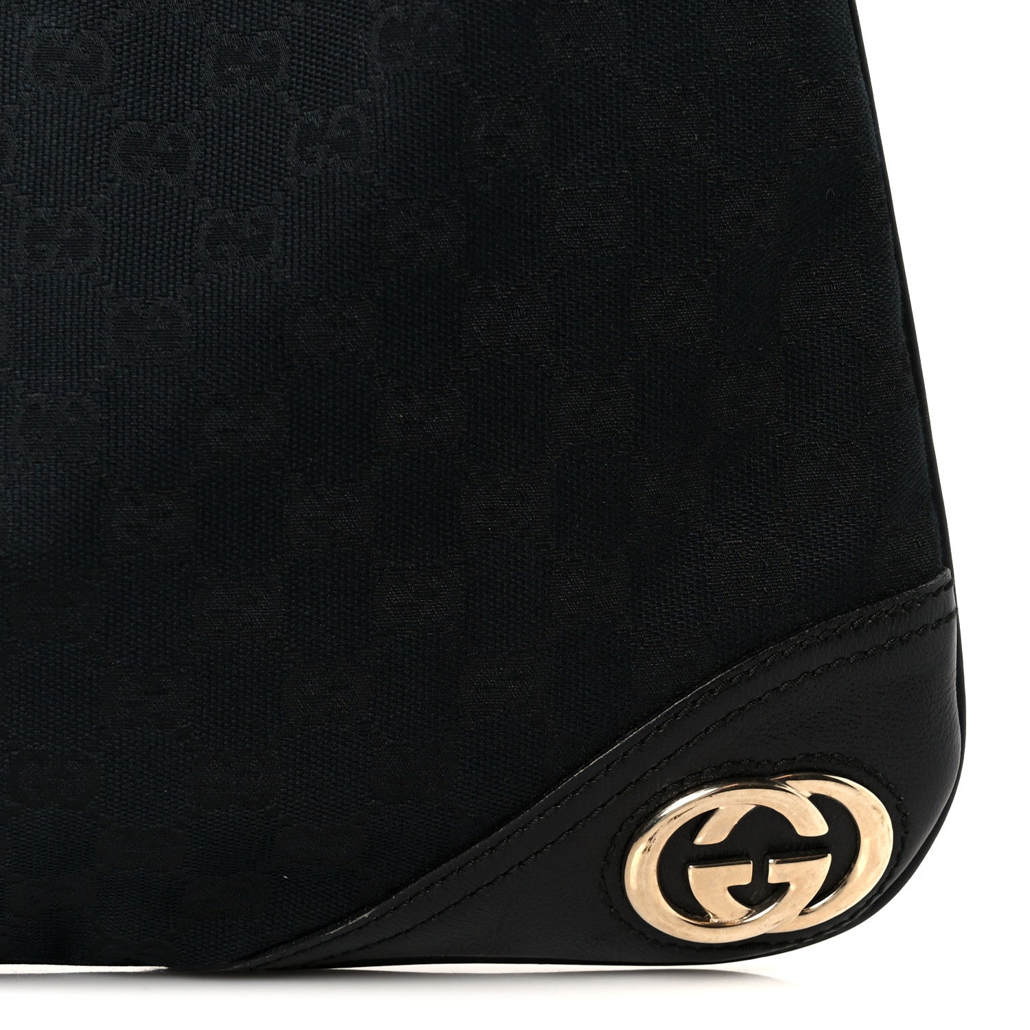 Gucci Monogram Medium New Britt Hobo Black 9 of 12