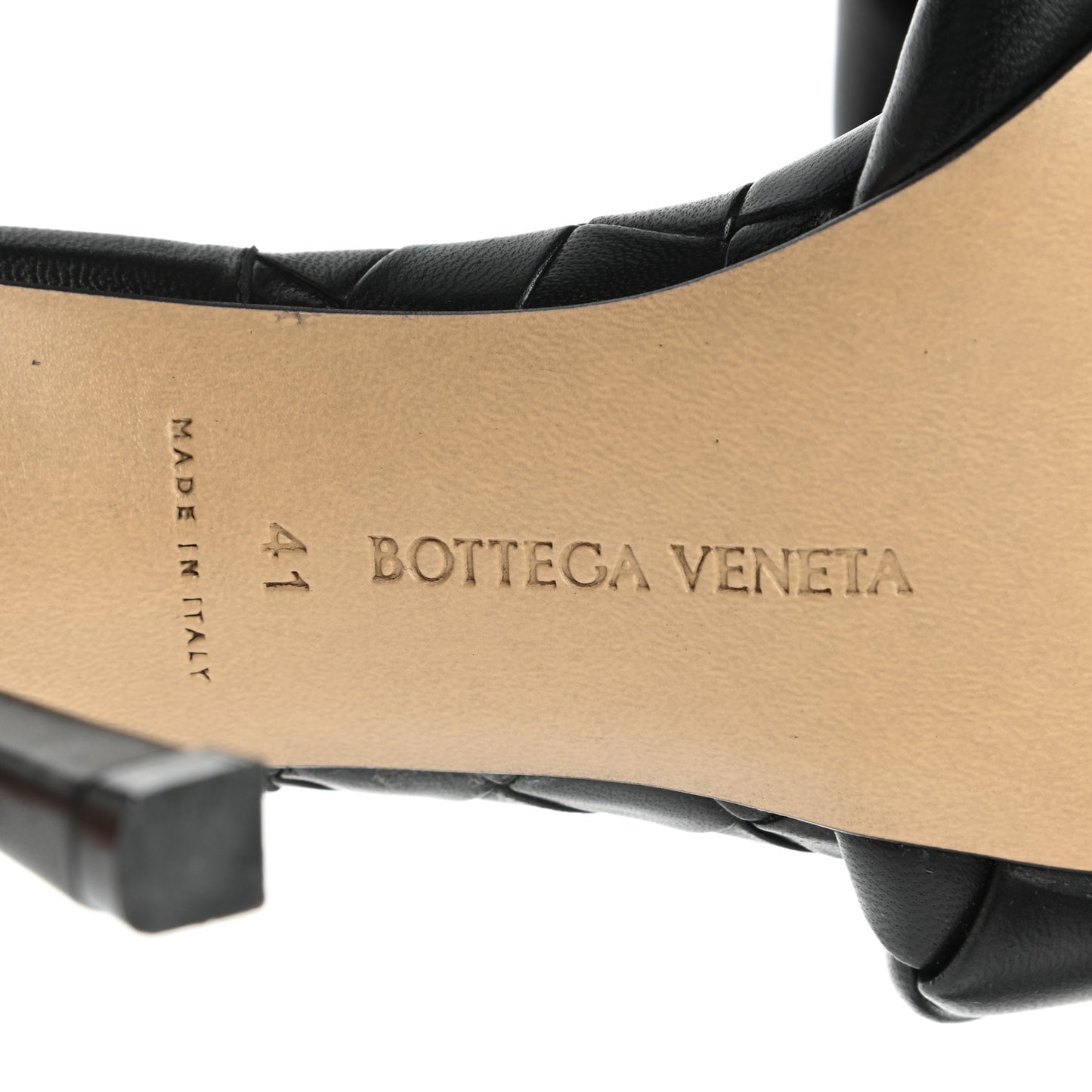 Nappa Maxi Intrecciato Lido Mule Sandals 41 Black