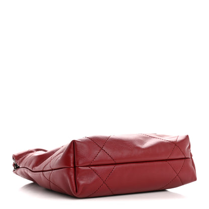Chanel Shiny Calfskin Quilted Mini Chanel 22 Red 4 of 10