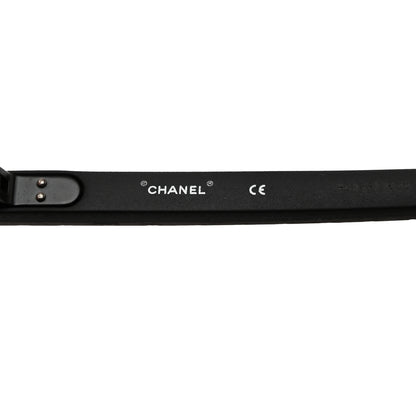 Chanel Acetate Wood Rubber Square Sunglasses S0185 Black 6 of 8