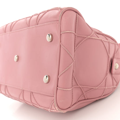 Christian Dior Lambskin Cannage Granville Polochon Light Pink 11 of 15