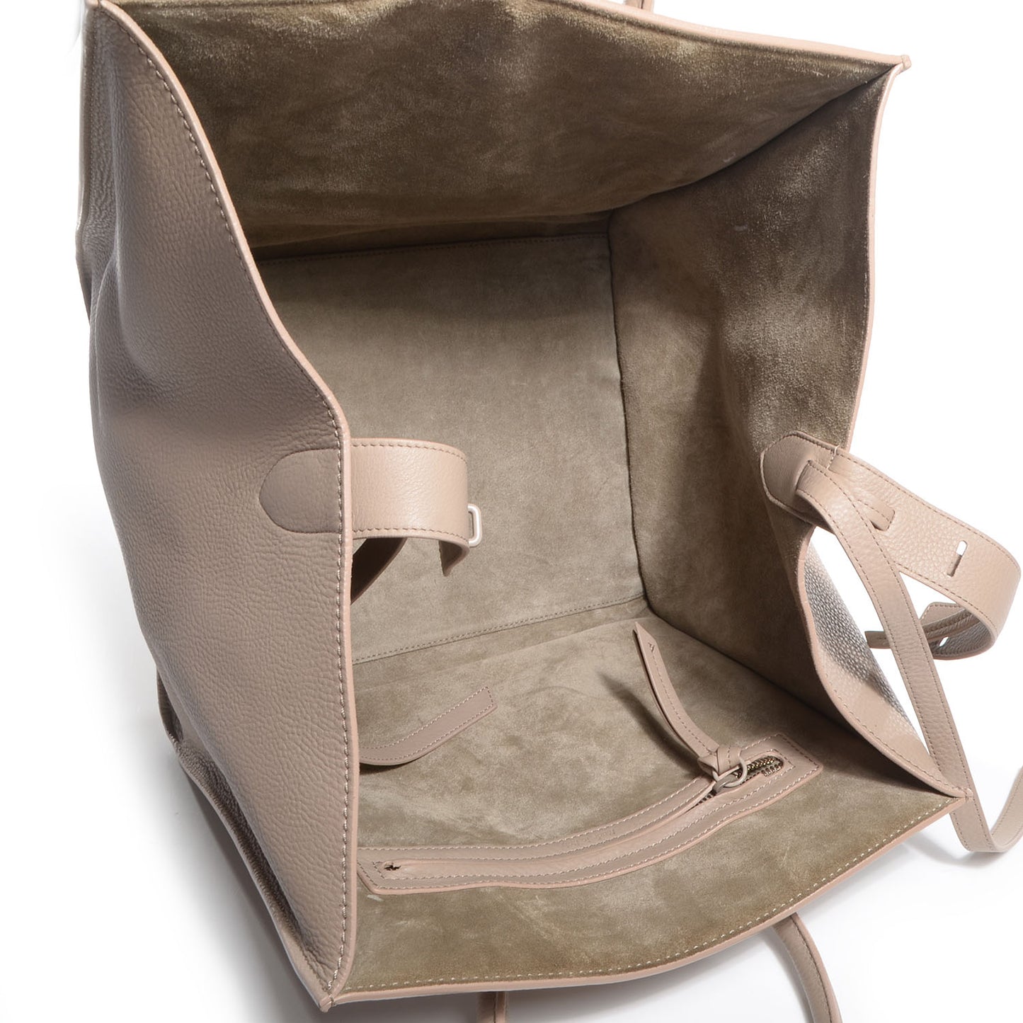Supple Calfskin Medium Phantom Luggage Taupe