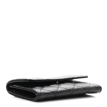 Chanel Caviar Quilted Flap Card Holder Black 4 of 8