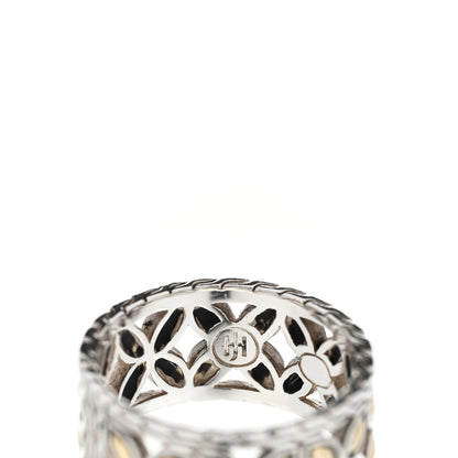 John Hardy Sterling Silver 18K Yellow Gold Batu Kawung Band Ring 54 7 5 of 6
