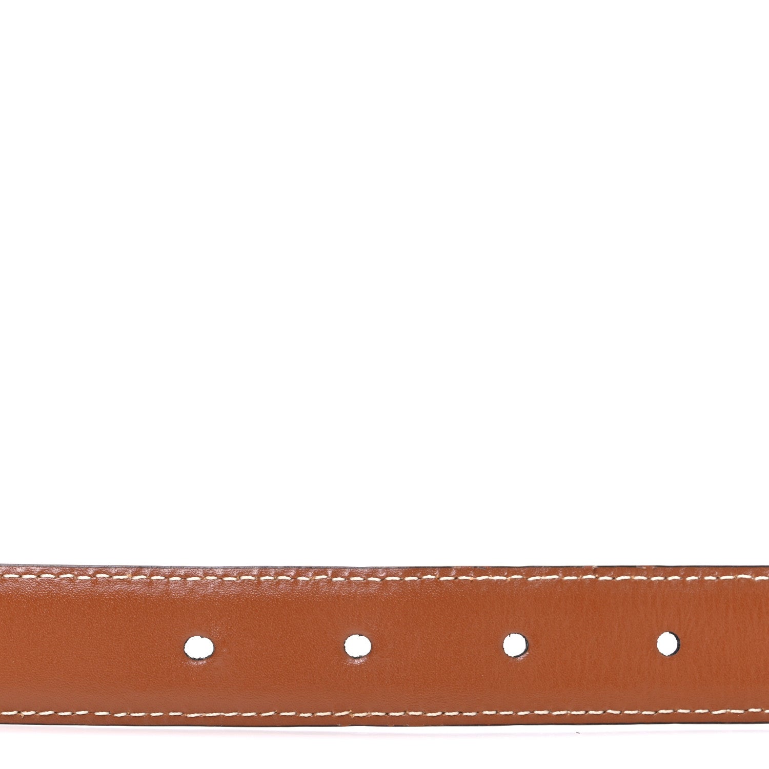 Celine Box Calfskin Small 18mm Triomphe Belt 80 32 Tan 1818952