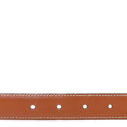 Celine Box Calfskin Small 18mm Triomphe Belt 80 32 Tan 4 of 6