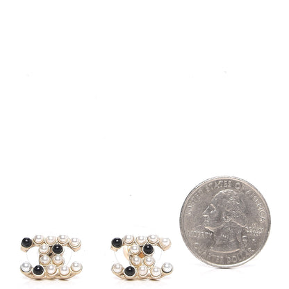 Chanel Pearl CC Earrings Gold 2 of 6