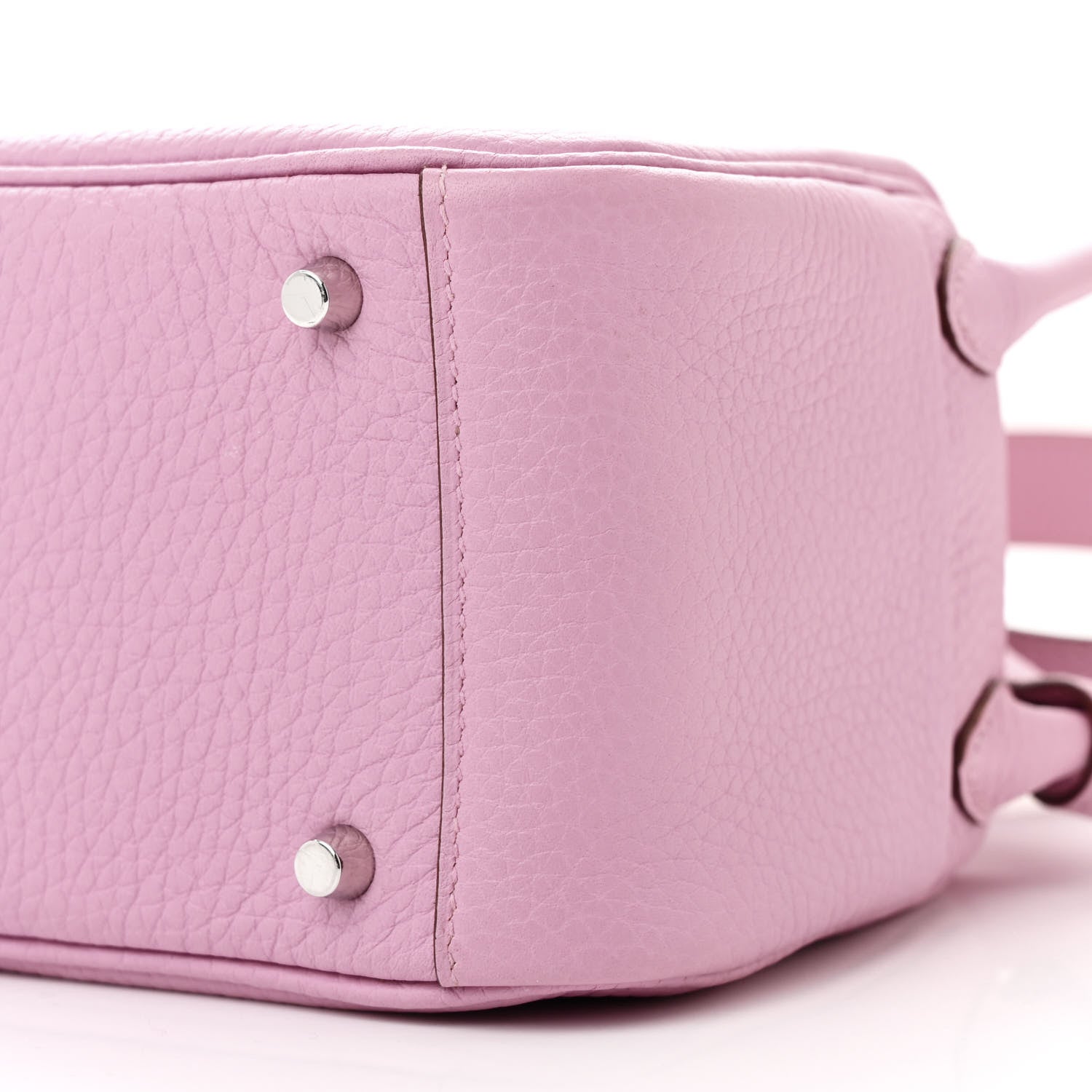 Hermes Taurillon Clemence Mini Lindy 20 Mauve Sylvestre 10 of 15