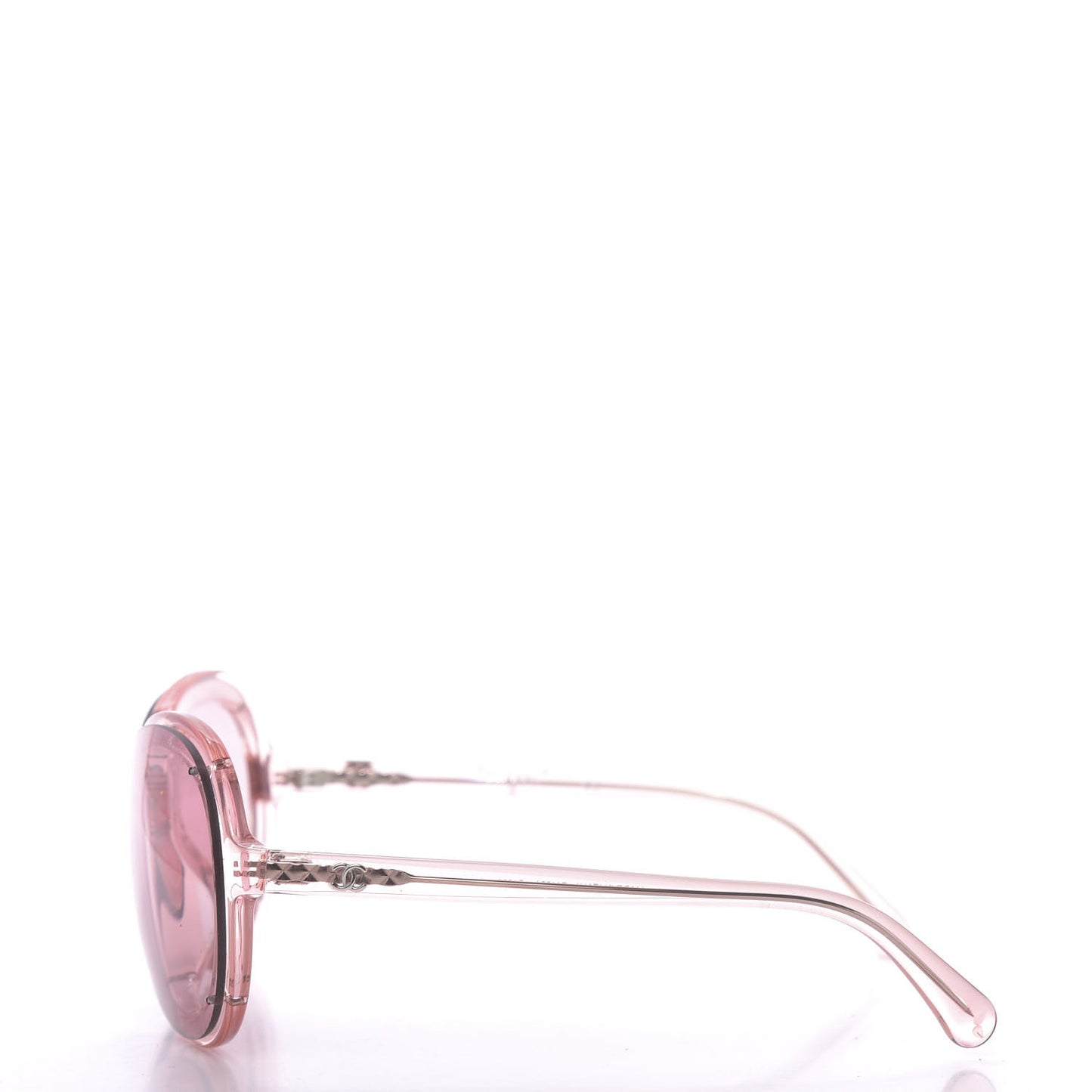Acetate Round CC Sunglasses 71199 Pink