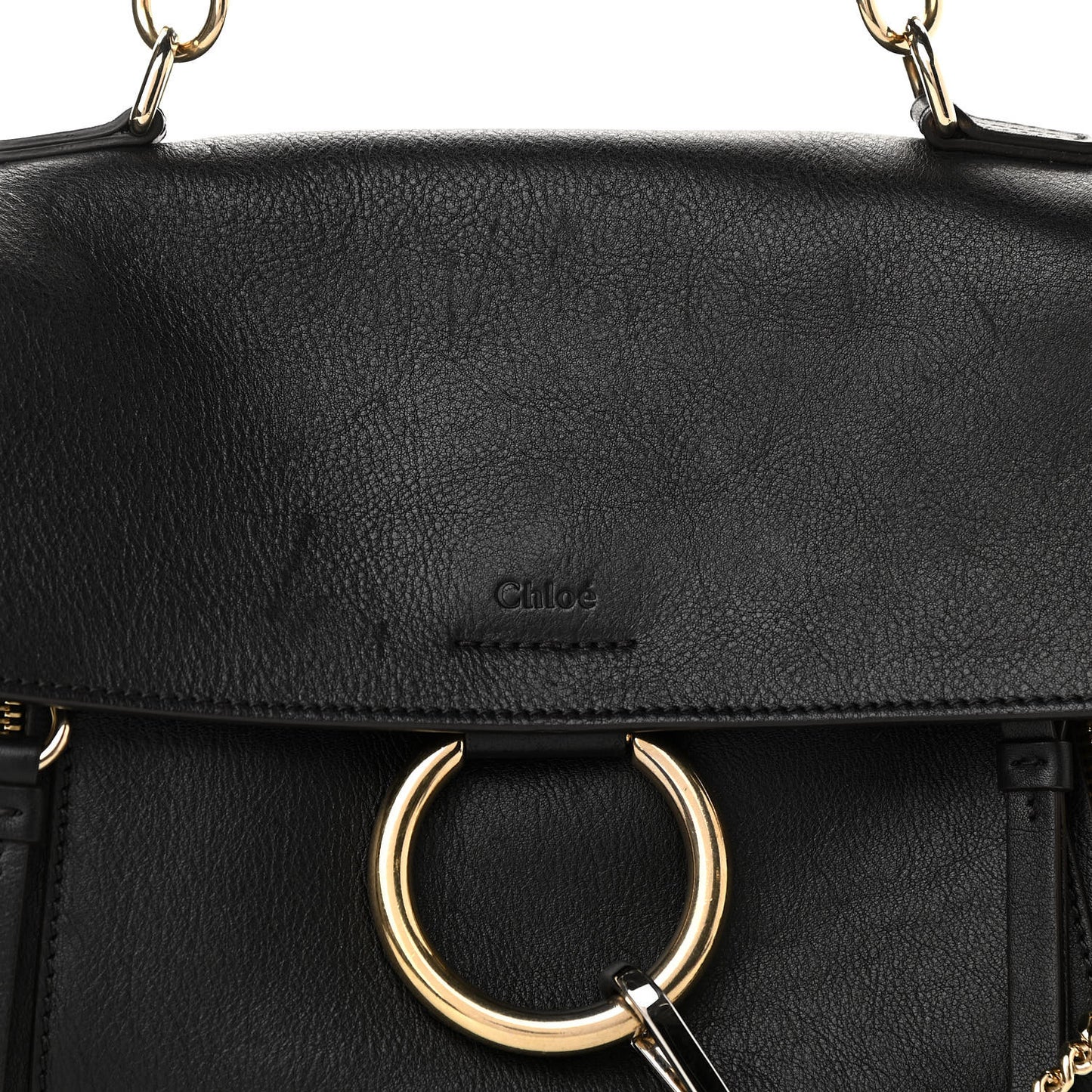 Calfskin Small Faye Day Shoulder Bag Black