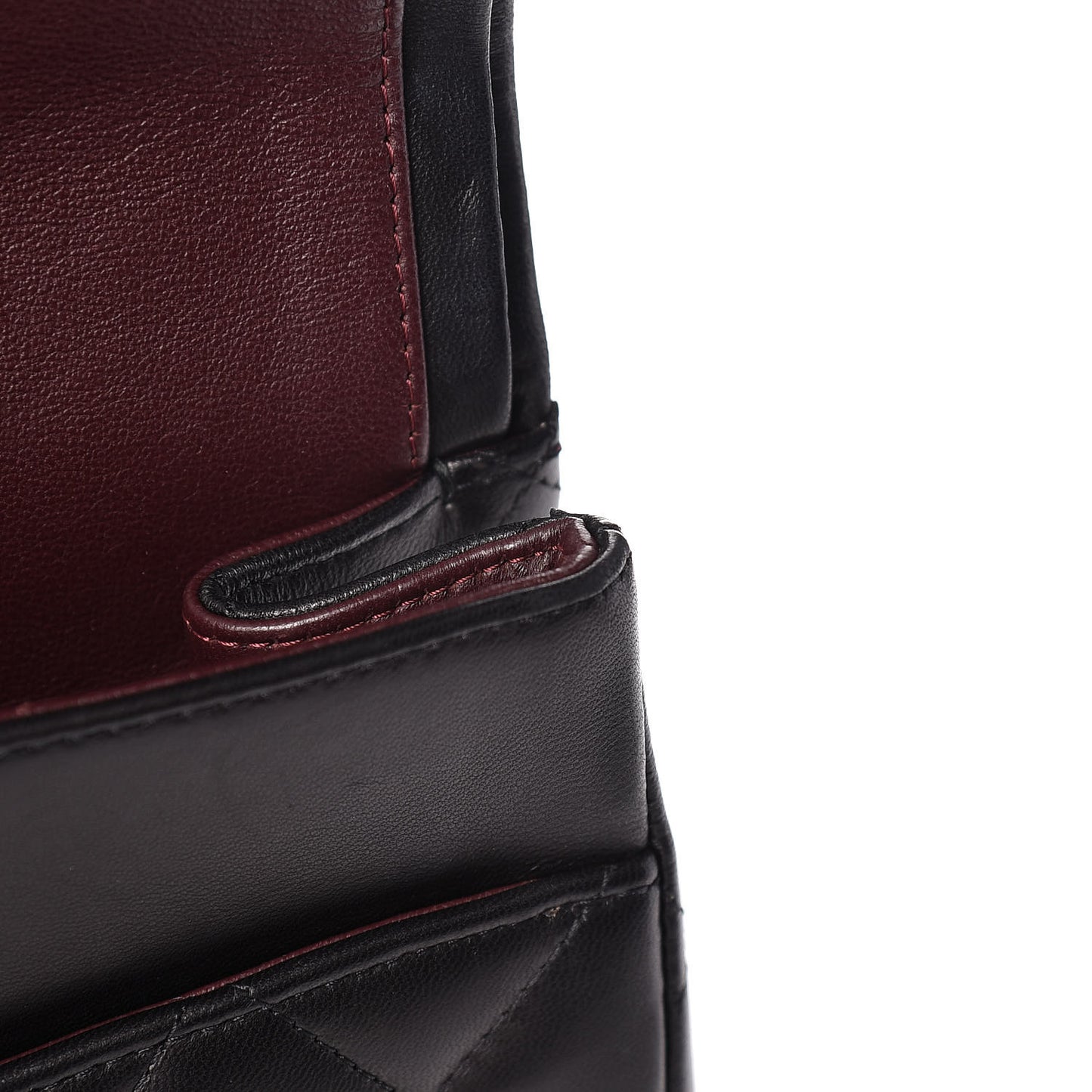 Lambskin Quilted Maxi Double Flap Black
