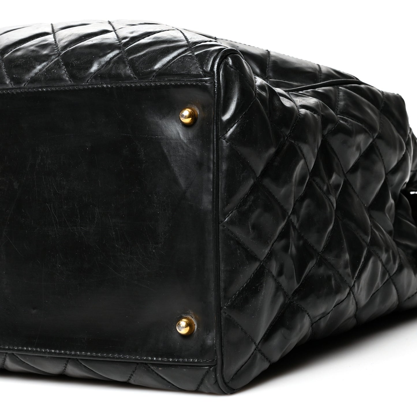 Vinyl Stitched XL Weekender Black
