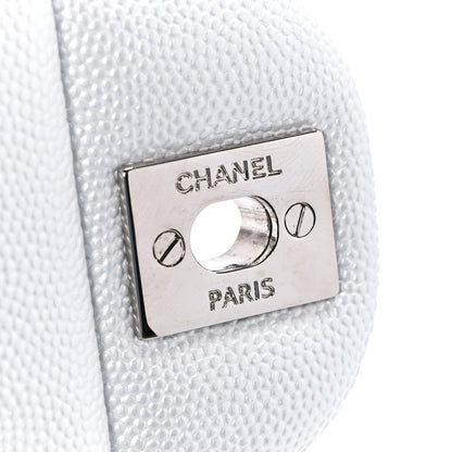 Chanel Iridescent Caviar Quilted Mini Top Handle Rectangular Flap White 6 of 13