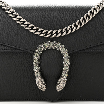 Gucci Pebbled Calfskin Small Dionysus Shoulder Bag Black 8 of 11